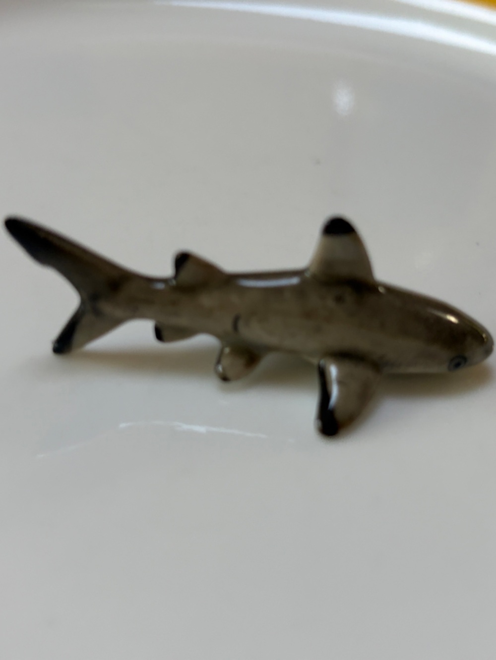 Miniature Aquarium Shark Ornament - Gray